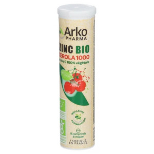 Arkopharma Azinc Acérola 1000 Bio - 15 Comprimés à Croquer