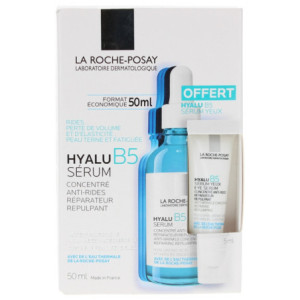 La Roche-Posay Hyalu B5 Sérum Concentré Anti-Rides Réparateur Repulpant 50 ml + Sérum Yeux 5 ml Offert