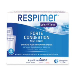 RESPIMER NETIFLOW pdre pour irrigation nasale - 16 sachets