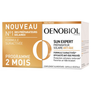 Oenobiol Sun Expert Préparateur Solaire Anti-Âge - Lot de 2 x 30 Capsules