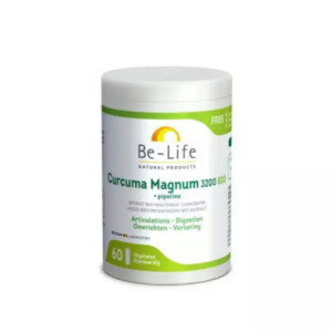 Be-Life Curcuma Magnum 3200 Bio + Pipérine - 60 gélules