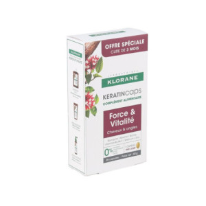 Klorane KeratinCaps Force et Vitalité capsules - 90 capsules 