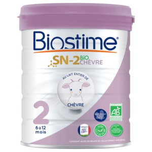 Biostime SN-2 Bio Chèvre 2ème Âge de 6 à 12 Mois - 800 g