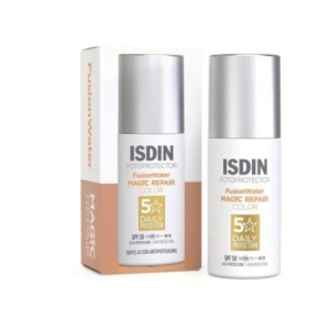 Isdin Fotoprotector Fusion Water Magic Repair Color Crème Solaire Teintée Anti-âge SPF50 - 50ml