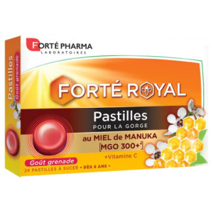 Forté Pharma Pastilles Gorge au Miel de Manuka - 24 Pastilles à Sucer