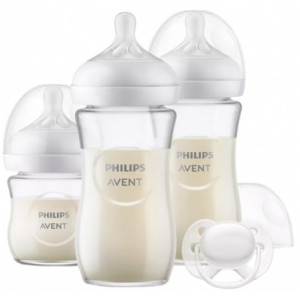 Avent Natural Response Kit Nouveau-Né Biberons Verre SCD878/11