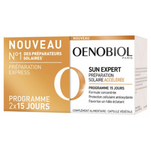 Oenobiol Sun Expert Préparateur Solaire Accélérée - Lot de 2 x 15