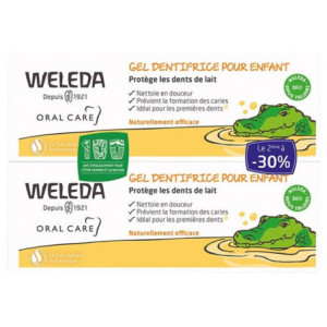 Weleda Gel Dentifrice pour Enfant - Lot de 2 x 50 ml