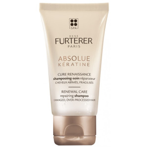 René Furterer Absolue Kératine Cure Renaissance Shampoing-Soin Réparateur Cheveux Abîmés Fragilisés - 50 ml