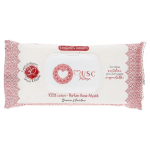 Musc Intime Lingettes Intimes Rose Mystik - 30 lingettes