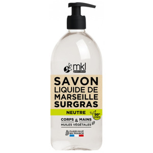 MKL Green Nature Savon Liquide de Marseille Neutre Sans Parfum - 1 L