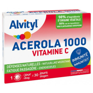 Alvityl Acérola 1000 Vitamine C - 30 Comprimés à Croquer
