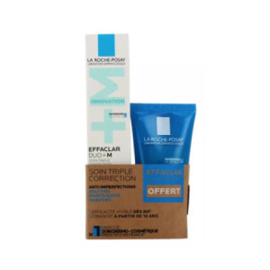 LA ROCHE POSAY Effaclar duo+ M Soin Anti-imperfections 40 ml + Gel Moussant Purifiant 50 ml OFFERT