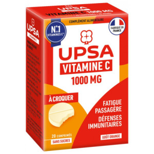 UPSA Vitalité Vitamine C 1000 mg - 20 Comprimés à Croquer