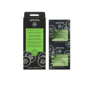 APIVITA EXPRESS BEAUTY Masque pour le visage Cucumber - 2x8 ml
