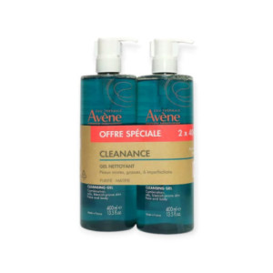  Avène Cleanance Gel nettoyant - Lot de 2 x 400ml