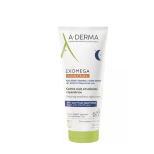 A-derma Exomega Control Crème de Nuit Réparatrice Anti Grattage - 200ml