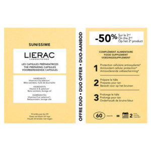 Lierac Sunissime Les Capsules Préparatrices - Lot de 2 x 30 Capsules