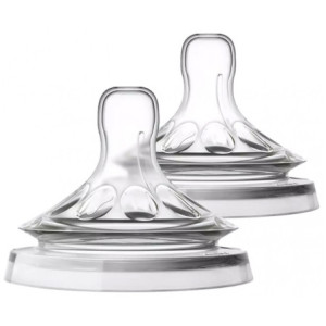 Avent Natural Response 2 Tétines Débit Liquides Épaissis 6 Mois et +