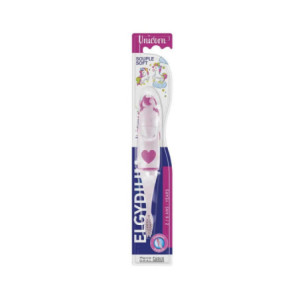 Elgydium KIDS - UNICORN - Brosse à Dents Licorne Souple - 2-6 ans