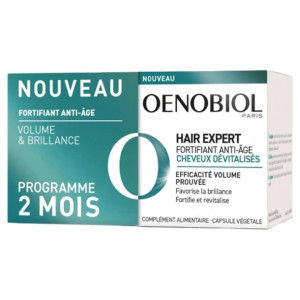 Oenobiol Hair Expert Fortifiant Anti-Âge Cheveux Dévitalisés - Lot de 2 x 30 Capsules