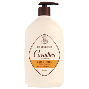 Cavaillès Gel Bain Douche Peaux Sensibles Lait et Miel - 1 L