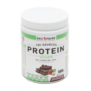 Eric Favre Protein Vegan tri sources Chocolat-noisettes - 500 g