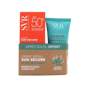  SVR Sun Secure Crème SPF50+ 50ml + Lait Après-Soleil 50ml OFFERT