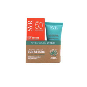 SVR SUN SECURE - Fluide Solaire Non Gras SPF50+ 50ml + Lait Après-Soleil Apaisant 50ml Offert