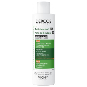 Vichy Dercos Shampoing Démêlant Traitant Anti-Pelliculaire DS 2en1 - 200 ml