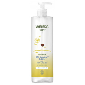 Weleda Baby Gel Lavant Doux au Calendula 2en1 Sans Parfum - 400 ml