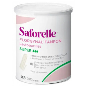 Saforelle Florgynal Tampon - 8 tampons 