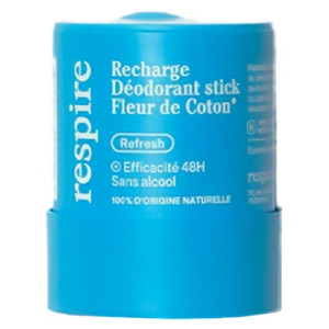 Respire Déodorant Stick Fleur de Coton Recharge Bio - 50 g