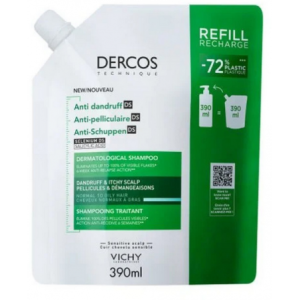 VICHY Dercos Shampooing Anti-Pelliculaire Cheveux Normaux à Gras - 390ml
