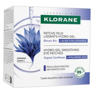 Klorane Patchs Yeux Lissants Hydro-Gel - 7 x 2 Patchs