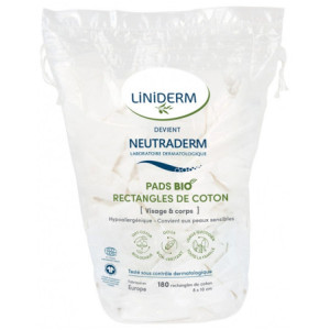 Neutraderm Pads Rectangles de Coton - 180 Rectangles
