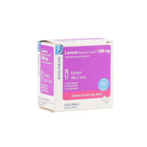 Biogaran Levure 100mg - 20 sachets arôme fruits des bois