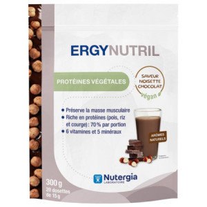 Nutergia Ergynutril Protéines Végétales Noisette Chocolat - 300 g