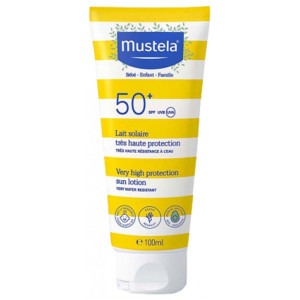 Mustela Lait Solaire Très Haute Protection Bébé-Enfant-Famille SPF50+ - 100 ml