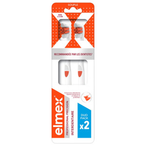 Elmex Brosse à Dents Professional Précision Interdentaire Souple Duo Pack