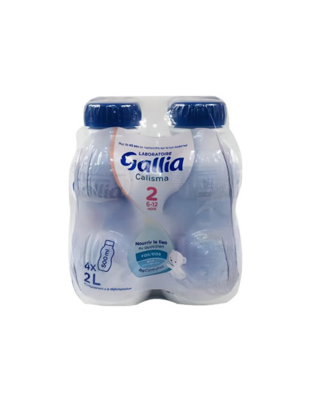 Gallia Calisma 2 Lait Liquide- 4 X500ml